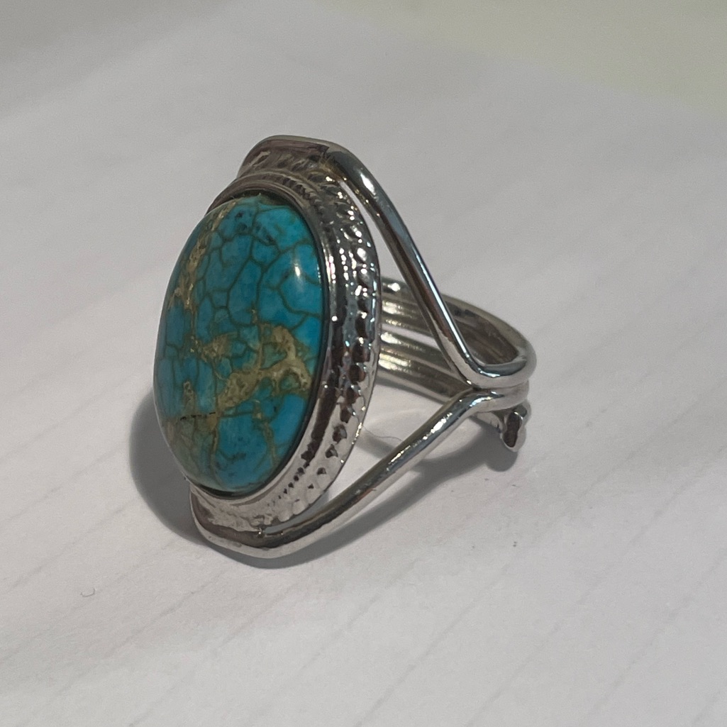 Adjustable Turquoise Ring